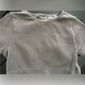 Garage Heather Gray Ribbed Tank